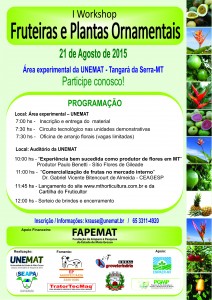 I Workshop de fruteiras e plantas ornamentais nativas do estado de Mato Grosso