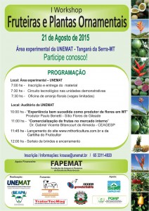 I Workshop de fruteiras e plantas ornamentais nativas do estado de Mato Grosso